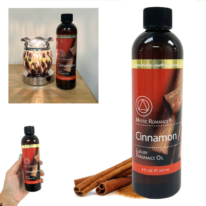 Cinnamon Luxury Fragrance Oil Scent Burner Warmer Air Diffuser Home Aroma 8oz