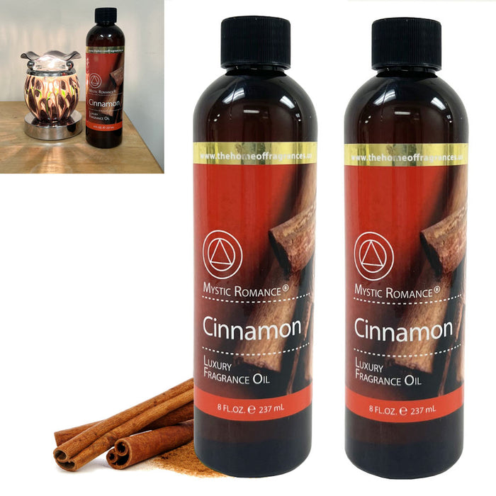 2pc Cinnamon Scented Home Fragrance Oil Home Diffusers Candles Room Therapy 16oz