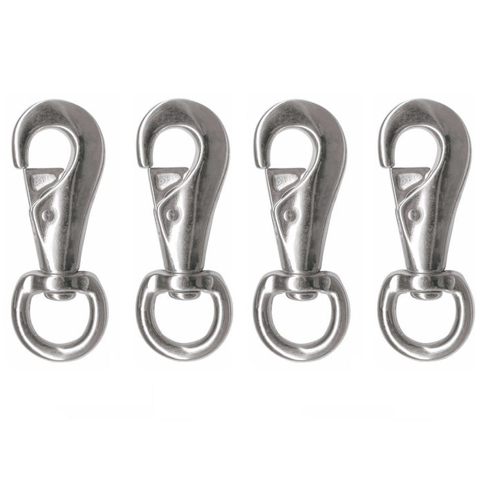 4 Pack Heavy Duty Swivel Snap Hooks Dog Leashes Rope Boat Spring Hook Pet Chains