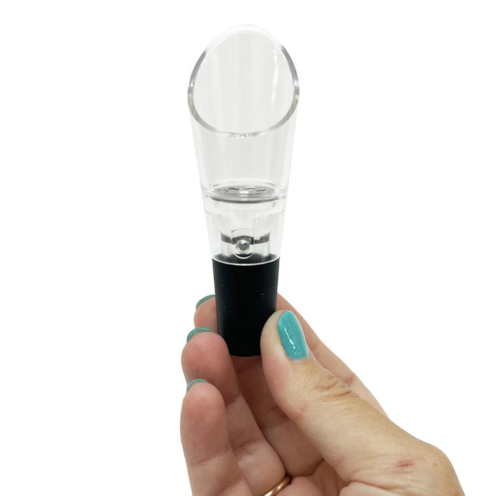 2 Pc Aerator Pourer Spout Bottle Pour Air Flow Stopper Dispenser Liquor Decanter