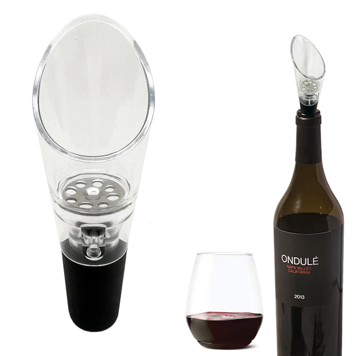 1 Pc Air Flow Aerator Spout Bottle Pourer Pour Stopper Dispenser Liquor Wine Oil