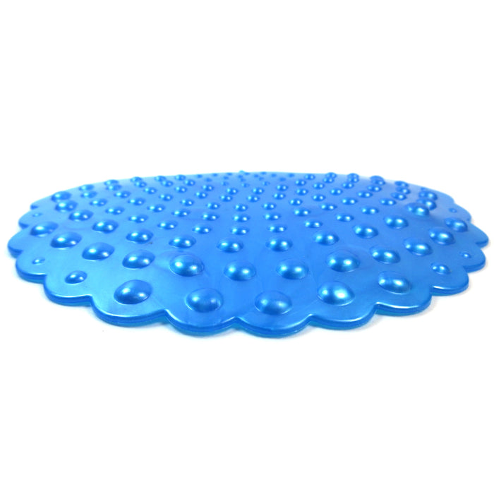 24 Set Compact Non Slip Safe Shower Treads Bathtub Stickers Decals Applique Blue