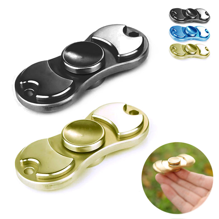 2 Finger Gyro Fidget Hand Toy Spinner Relieving Boredom ADHD Anxiety Kids Adults