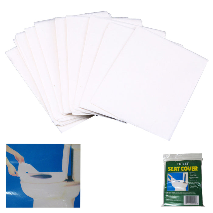 100 Pc Disposable Toilet Seat Covers Paper Travel Biodegradable Sanitary Bath