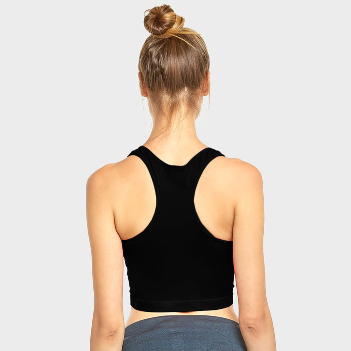 3Pc Women Fashion Solid Crop Tank Top Yoga Layer Stretch Spandex Razorback Sport