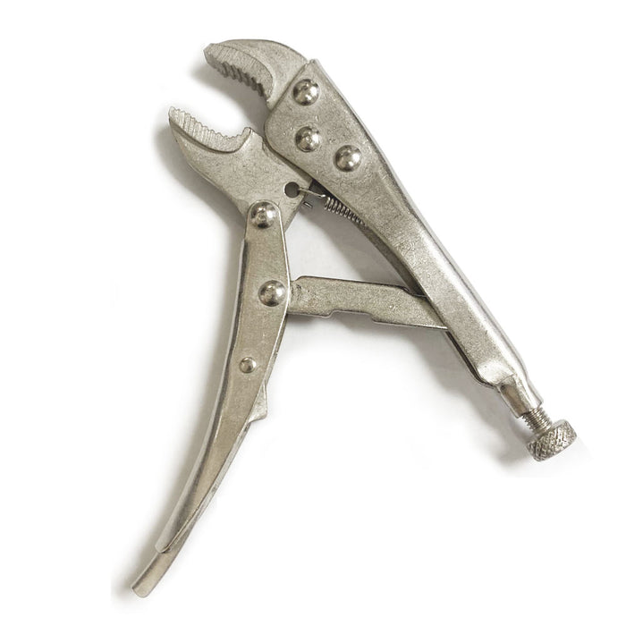 5.5" Curved Jaw Locking Pliers Heavy Duty Steel Clamp Locking Wrench Vise Grip