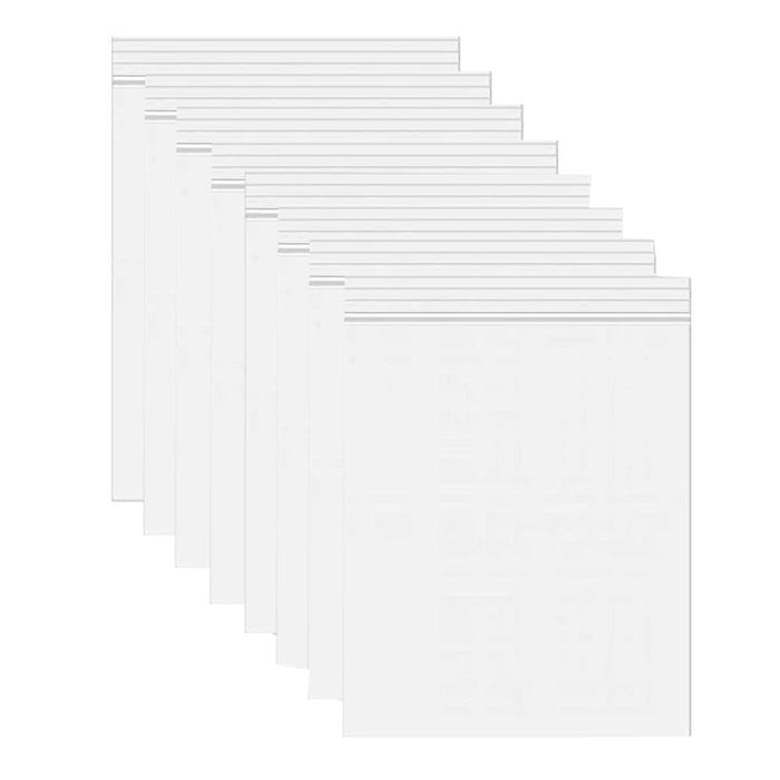 100pcs Resealable Poly Bags 5 x 7 Clear Plastic Zipper Bag 3 Mil Jewelry Treats