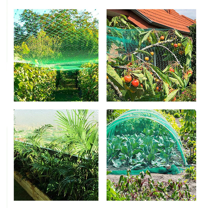 4 Pack Garden Netting Protect Bird Vegetable Plants Fruits Trees 23-1/4 Ft Net