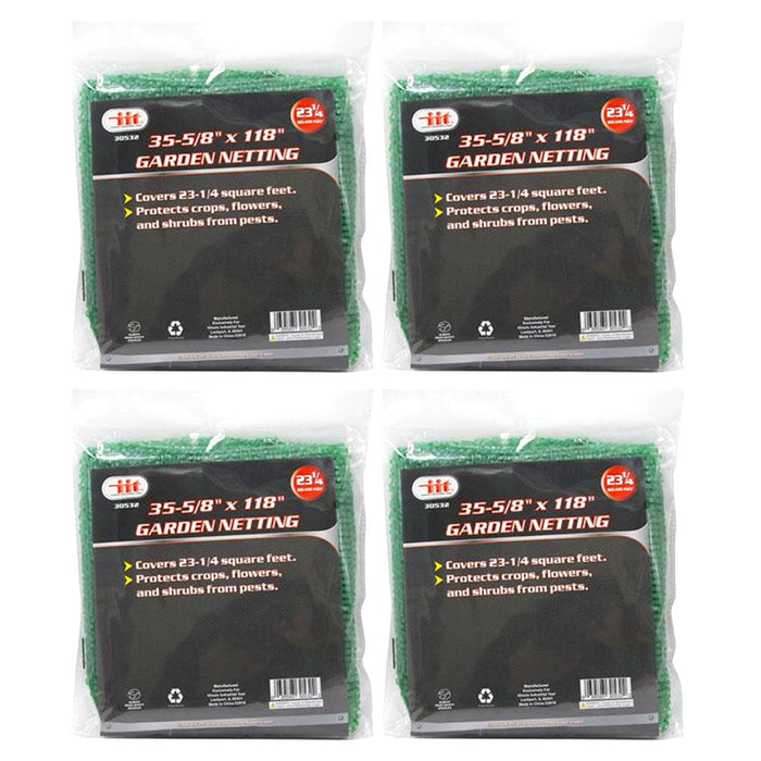 4 Pack Garden Netting Protect Bird Vegetable Plants Fruits Trees 23-1/4 Ft Net