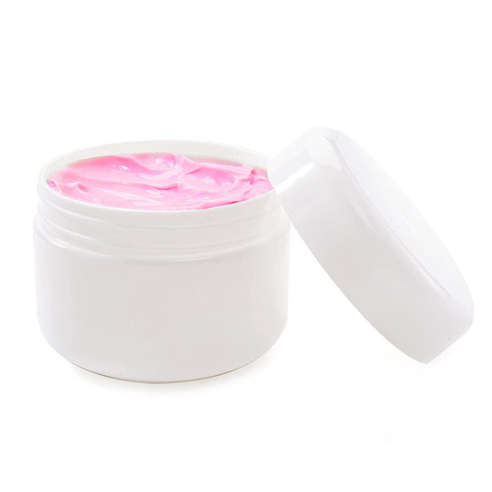 24 Plastic Containers With Lids WHITE 2.5 oz Cosmetic Jars Double Wall Cream Jar