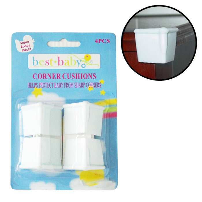 4PC Baby Proofing Corner Protectors Child Safety Table Edge Guards Bump Cushion