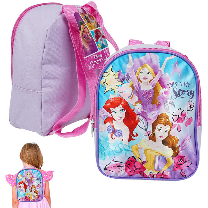 10" Disney Princess Mini Backpack Cinderella Kids Girls Toddler School Book Bag
