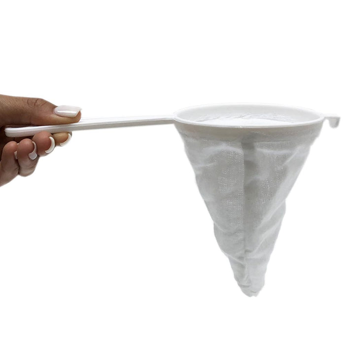 Spanish Colador de Cafe Coffee Strainer Filter Cone Cloth Mesh Plastic Reusable