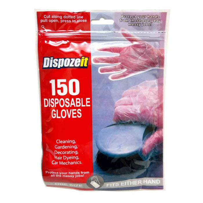 600 pcs Disposable Food Prep Gloves Latex Free Transparent One Size Fits Most