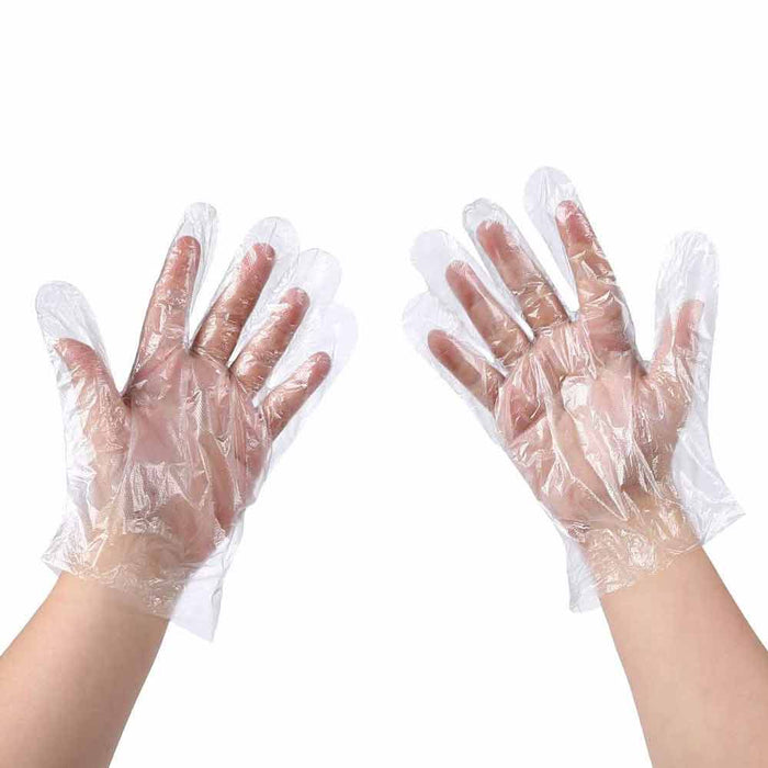 300 Disposable Food Prep Gloves Plastic Food Safe Latex Free One Size Fits Most
