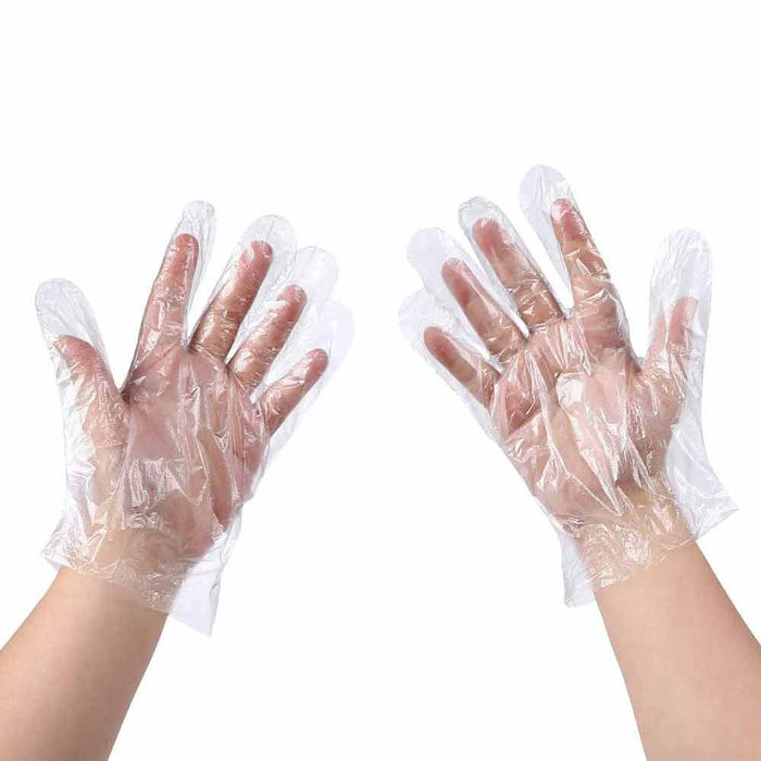 600 pcs Disposable Food Prep Gloves Latex Free Transparent One Size Fits Most