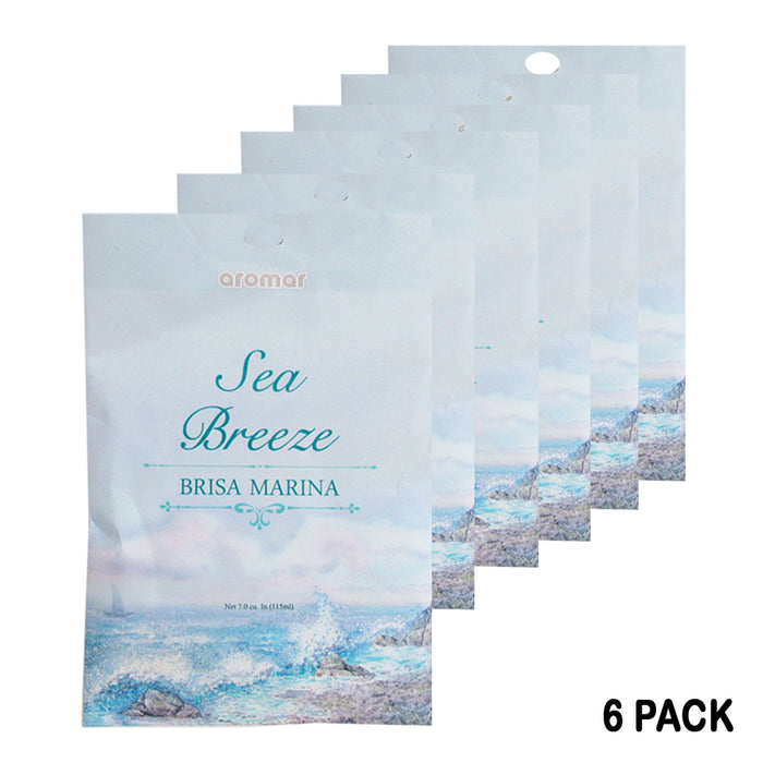 6 Sea Breeze Scented Aroma Fragrance Sachet Pouch Home Closet Drawer Perfume Bag