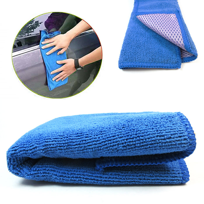 2 X Microfiber Cloth Cleaning Towel Polishing Auto Car Detailing No Scratch Dust