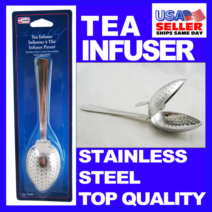 Stainless Steel Tea Infuser Strainer Spoon Loose Leaf Filter Herbs Spice NEW!