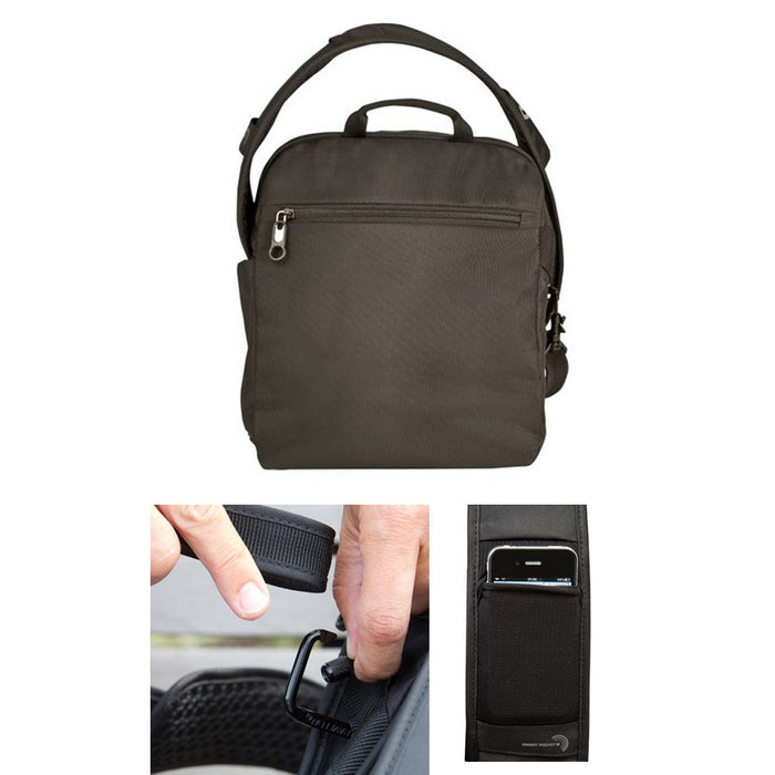 Travelon RFID Anti Theft Urban Tour Shoulder Sling Messenger Bag Travel Men Lady