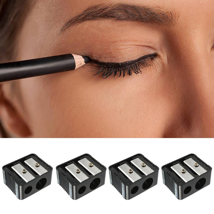 4 PCS Makeup Pencil Sharpener Dual Compact Infallible Eye Tool Eyeliner Lip Line