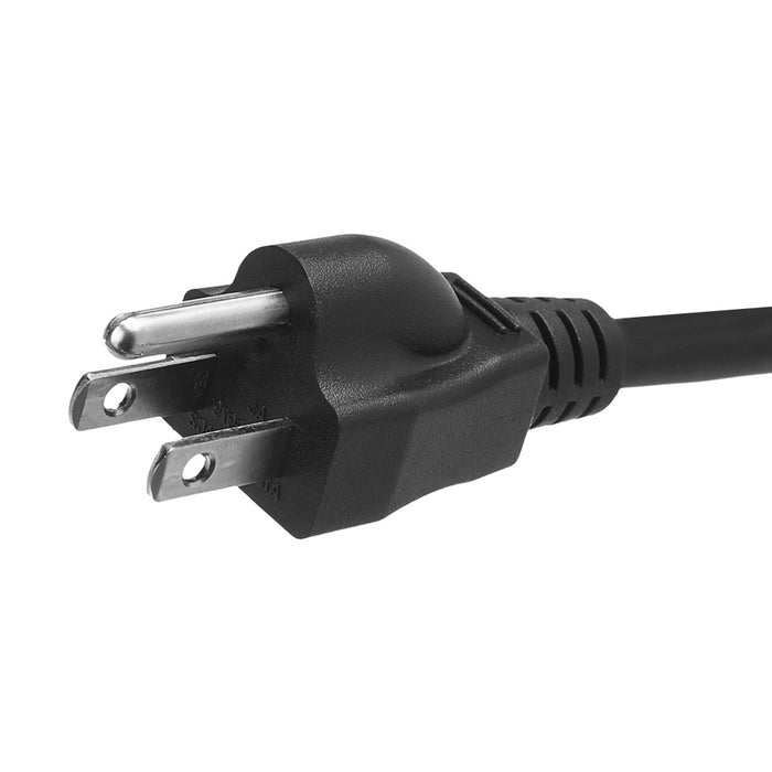 UL Listed Heavy Duty Power Cord 3 Prongs 6 Ft Computer Monitor TV Printer Black