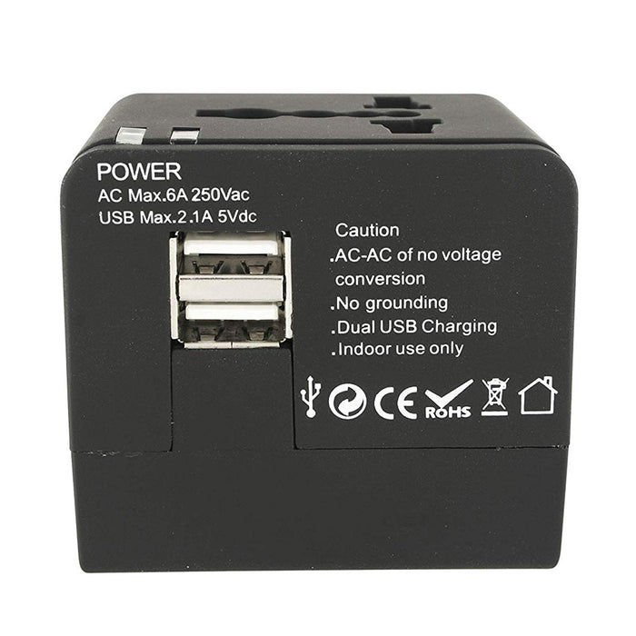 International Power Converter Travel Charger Plug Outlet Adapter Power USB Ports