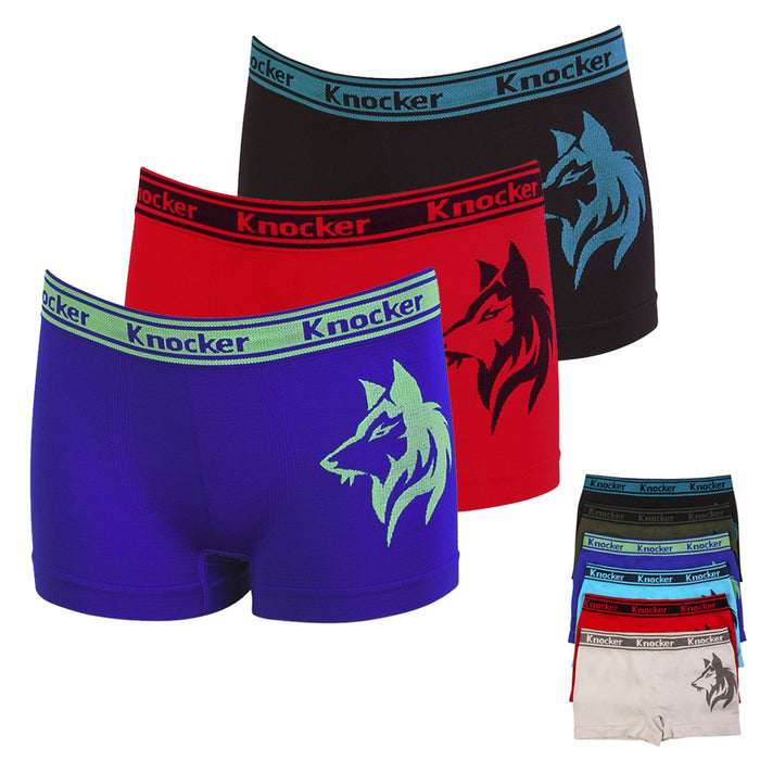 3 Pack Boys Seamless Seamless Boxer Kids Spandex Underwear Boy Briefs Shorts S