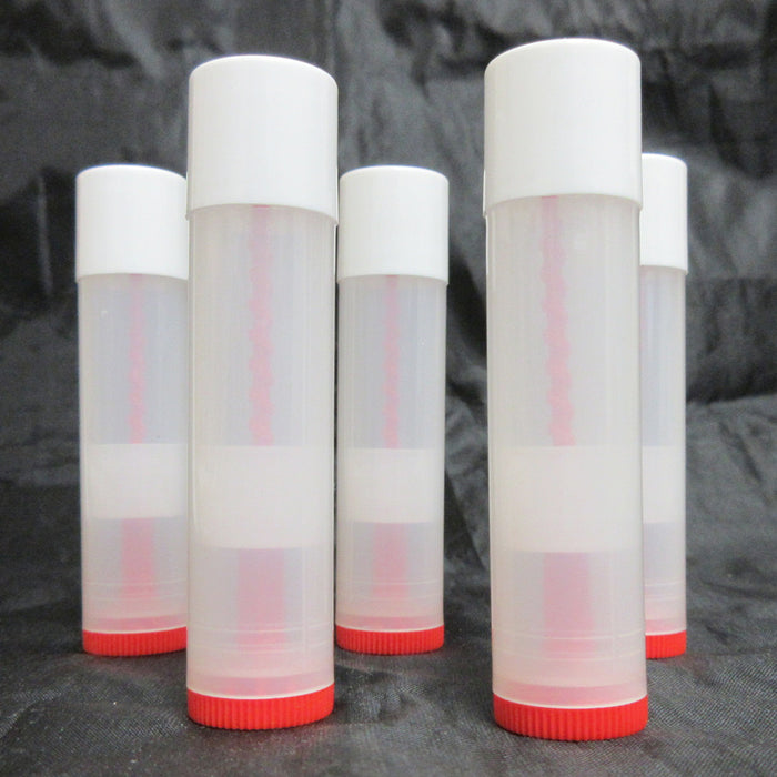 100X Empty Lipstick Lip Balm Containers Clear Tube Case Caps Jars Cosmetics Bulk