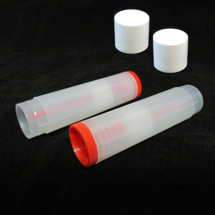 100X Empty Lipstick Lip Balm Containers Clear Tube Case Caps Jars Cosmetics Bulk