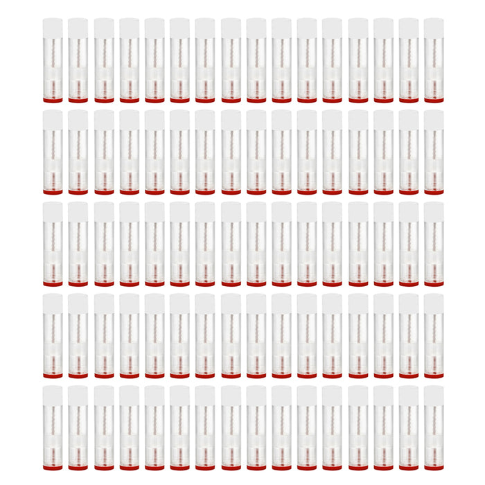 80 Lot Clear Empty Lipstick Lip Balm Container Tube Case Caps Jars Chapstick New