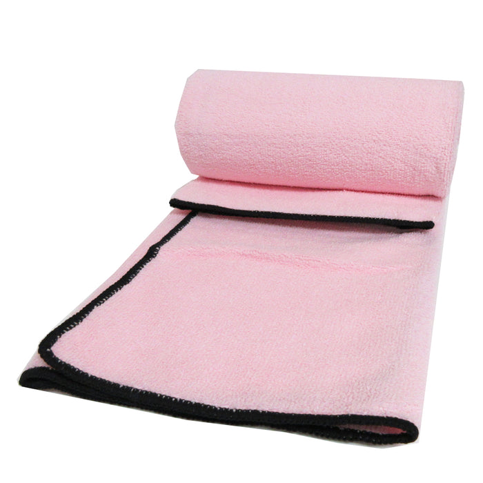 Hot Yoga Towel Super Soft Sweat Absorbent Non-Slip Bikram Pilates Mat 24" X 68"
