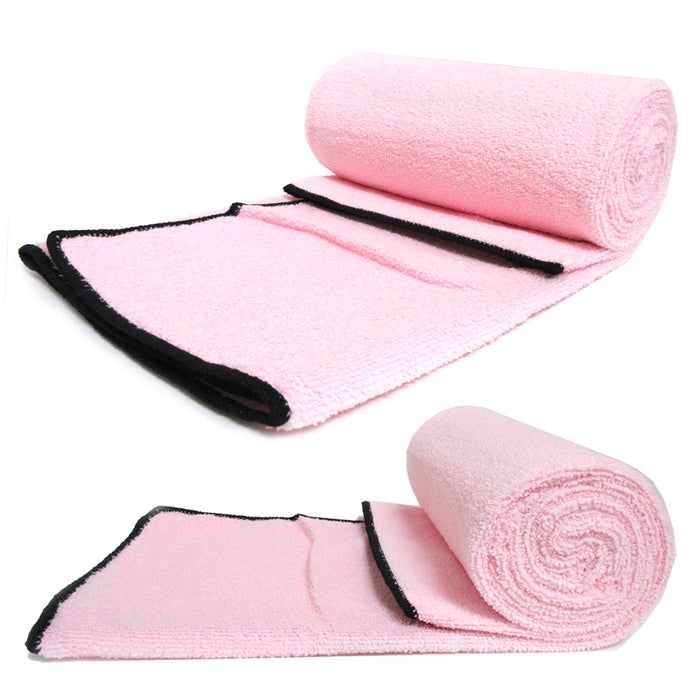 Hot Yoga Towel Super Soft Sweat Absorbent Non-Slip Bikram Pilates Mat 24" X 68"