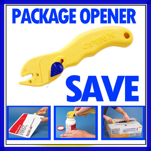 Plastic Openex Universal Knife Bag Box Dual Blade X Opener Package Slide Tool  !