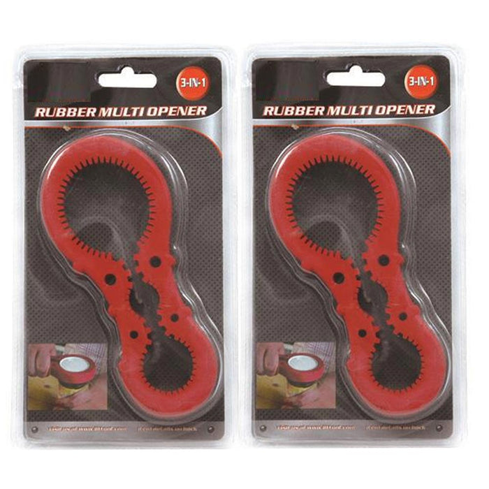 2 Pack Jar Lid Opener Rubber Non Slip Twist Cap Bottle Can Grip Multi Function
