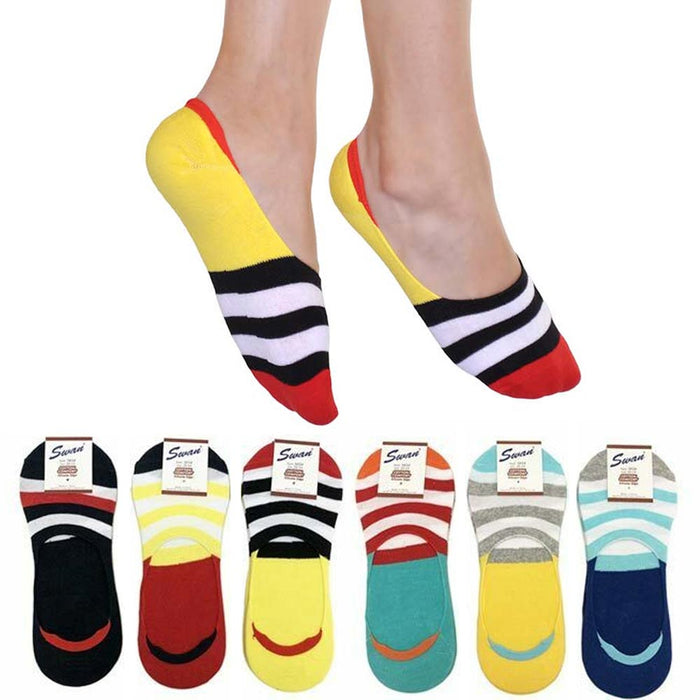 3Pairs No Show Socks Liner Low Cut Boat Non Slip Hidden Invisible Cotton No Show
