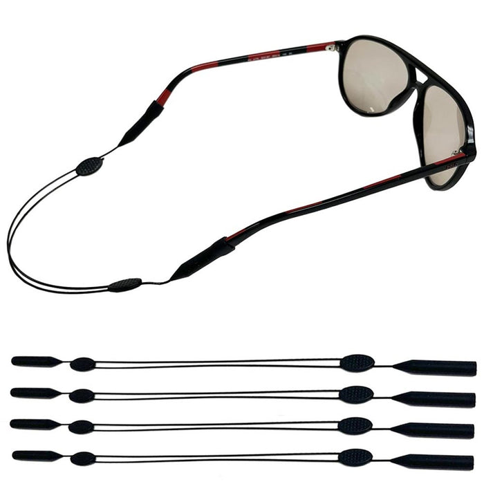 4 Pc Adjustable Sunglasses Straps Eyeglass String Holder Wired Eyewear Retainer