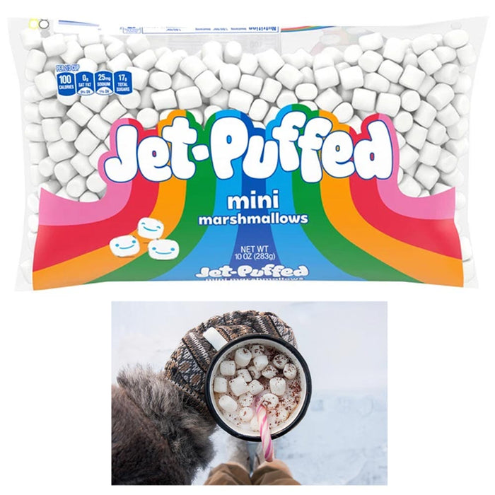 Jet Puffed Mini Marshmallows Bits Hot Cocoa Cereal Coffee Topping Snack Fat Free