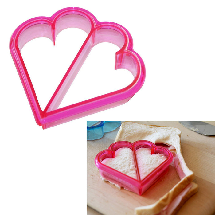 1 Sandwich Crust Cutter Heart Shaped Cookie Bread Crust Remover Mold Biscuit Cut