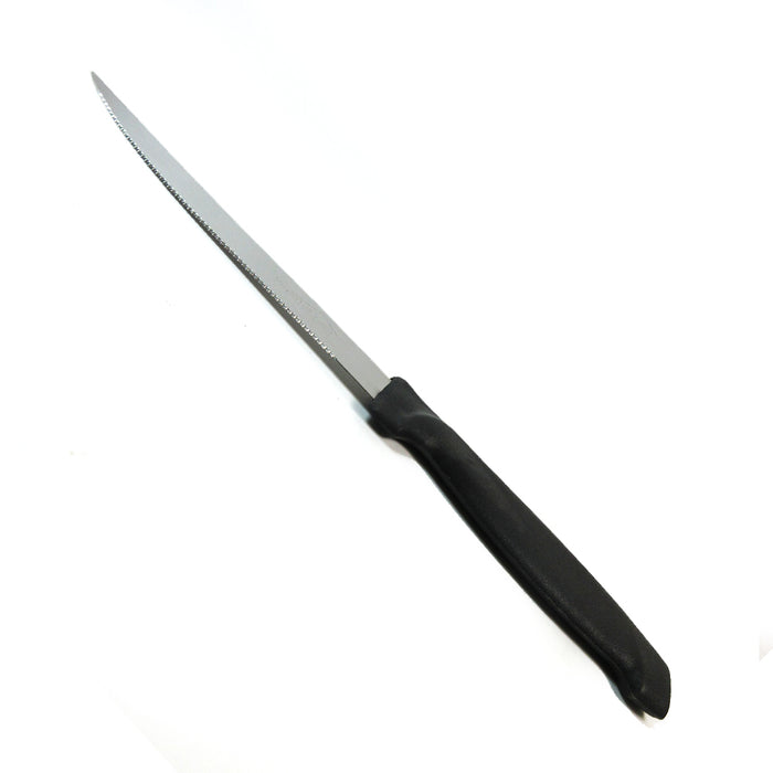 12 Pack Steak Knives Kitchen Home Utensil Knife Set Cutlery Slice Serrated Black