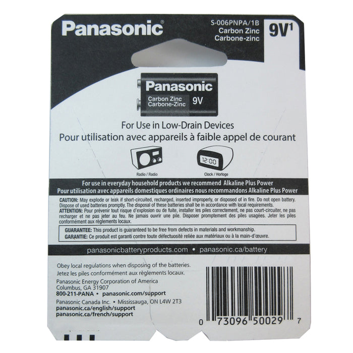 24 Lot Super Heavy Duty Panasonic Battery 9 Volt Carbon Zinc Batteries Wholesale