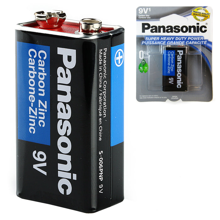 24 Lot Super Heavy Duty Panasonic Battery 9 Volt Carbon Zinc Batteries Wholesale