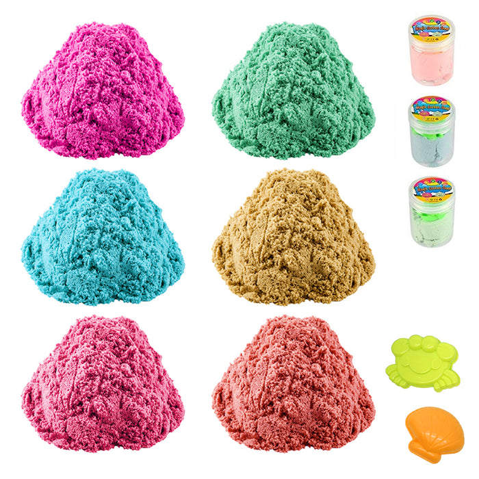 3 Pack Magic Cotton Sand Kids DIY Slime Kit Squishy Mud Putty 112g Non Toxic Toy