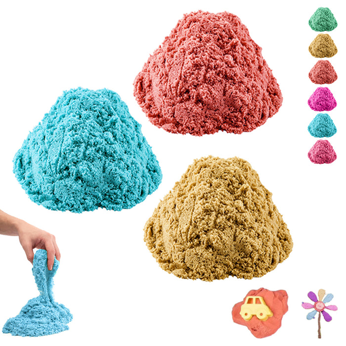 3 Pack Magic Cotton Sand Kids DIY Slime Kit Squishy Mud Putty 112g Non Toxic Toy