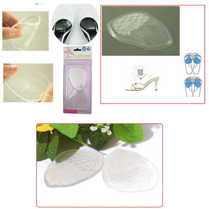 Gel Silicone Shoe Cushions High Heel Insoles Antislip Shoes Pad Foot Care New !!