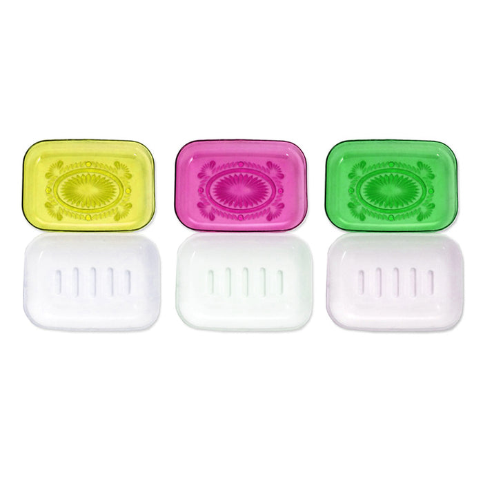 3PC Portable Soap Box Toothbrush Holders Travel Case Plastic Container Protector