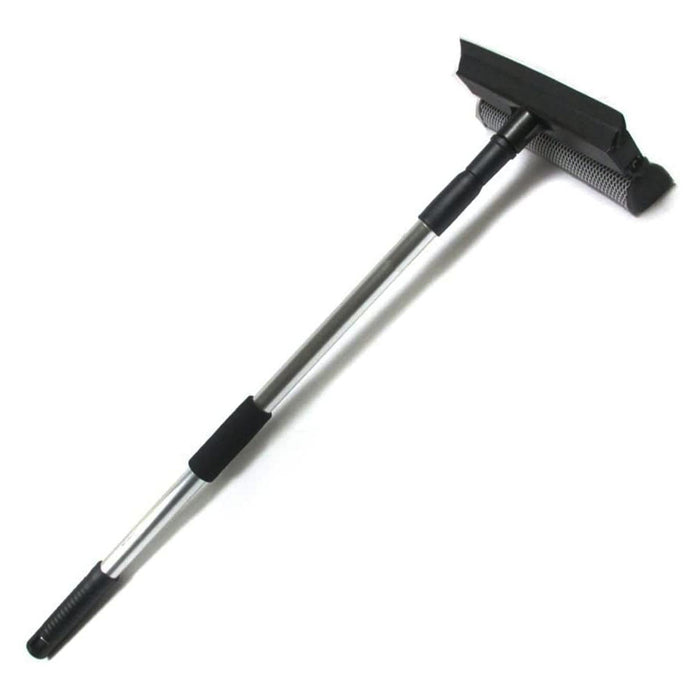 Extendable Window Cleaner Telescopic Squeegee Wiper Long Handle Washer Scrubber