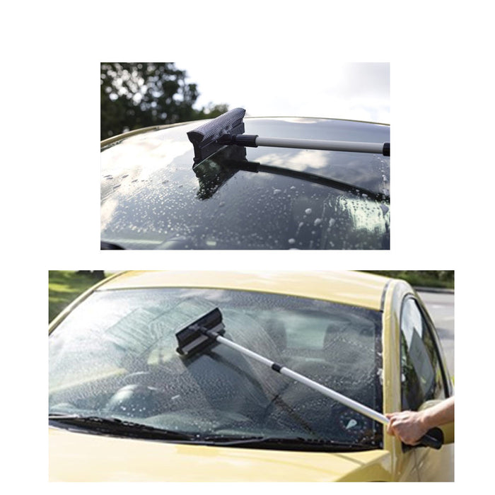Extendable Window Cleaner Squeegee Car House Windshield Glass Washer Scrubber