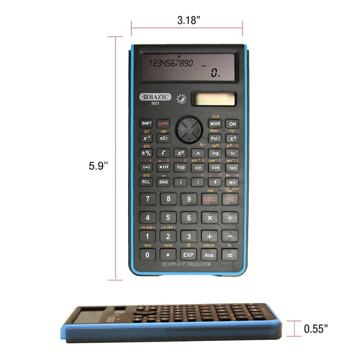 2PC 2-Line Scientific Calculator Engineering Solar Graph Business 240 Functions