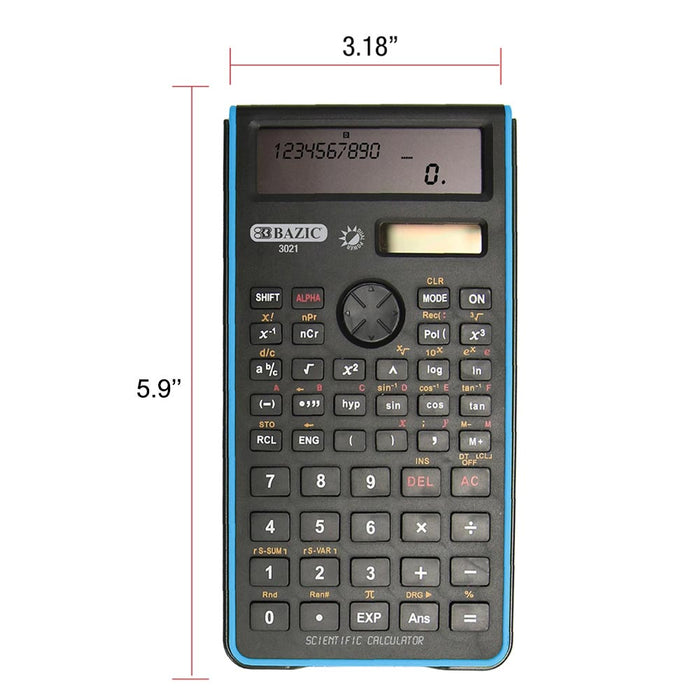 Engineering Scientific Calculator 2- line Solar 240 Functions Graphing School